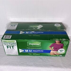 Depend Fit Flex Maximum Absorbency Incontinence Post Partum Underwear Size M